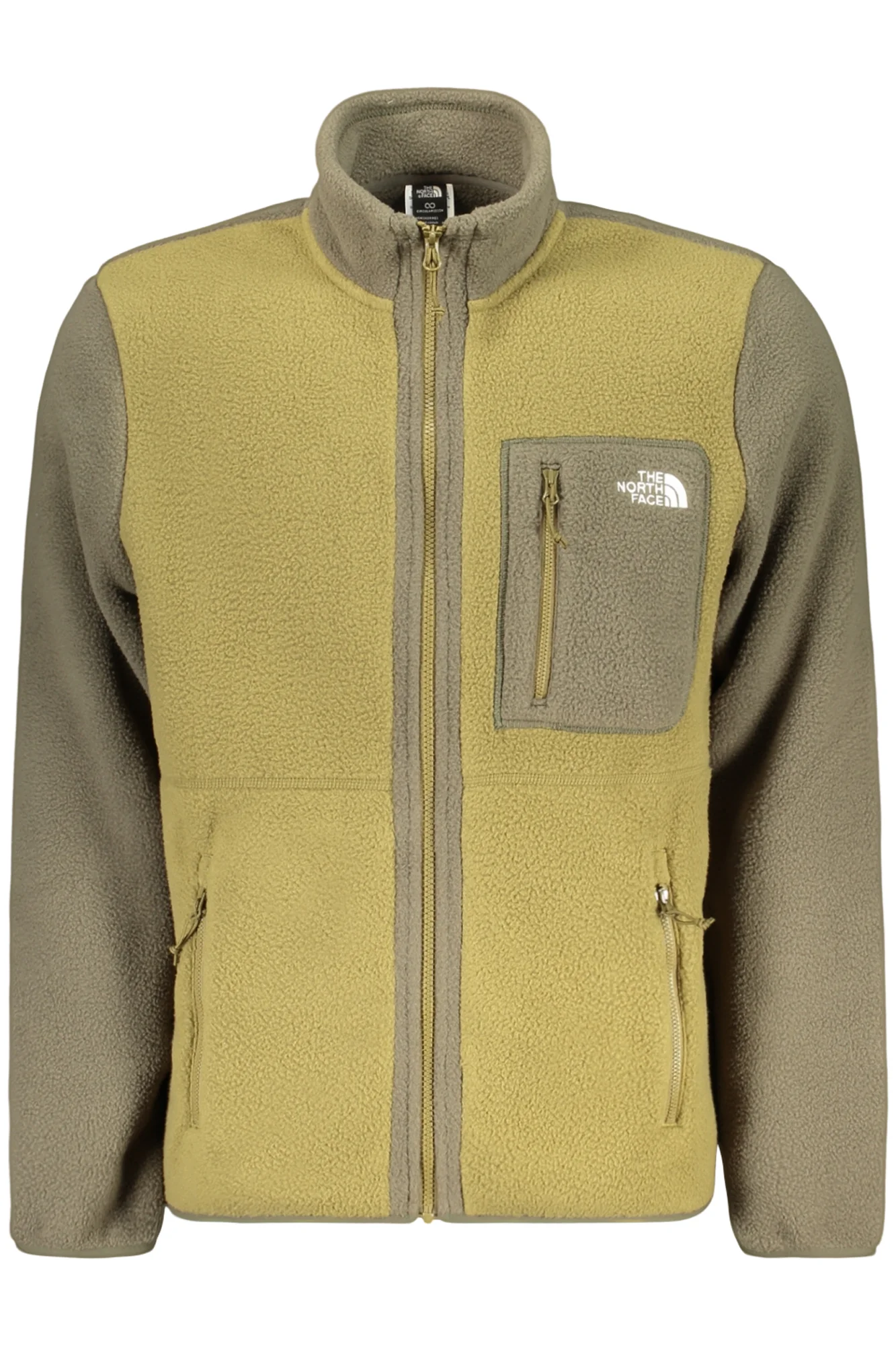 THE NORTH FACE FELPA CON ZIP UOMO VERDE