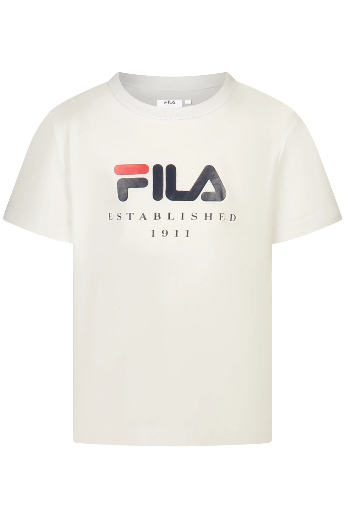 Тениска FILA с къс ръкав за момичета, бяла