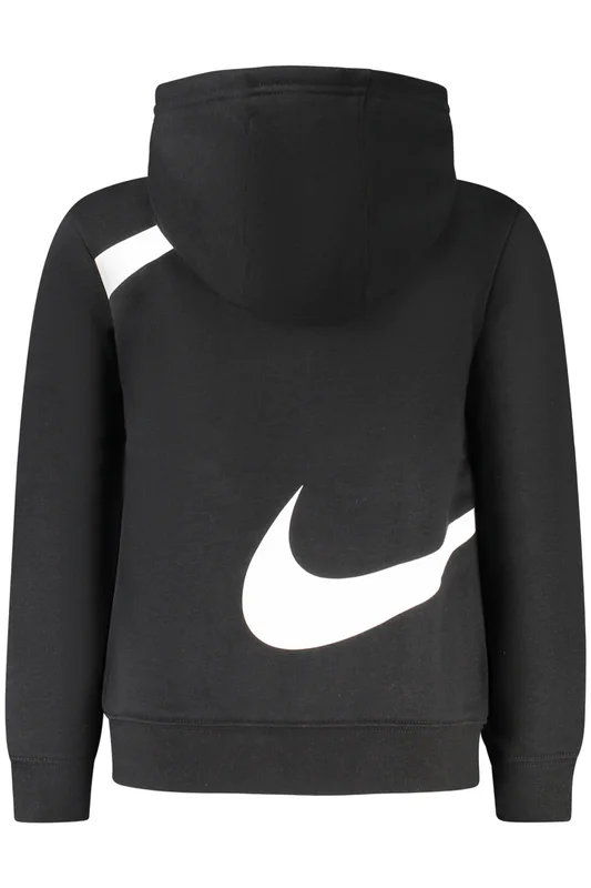 Детски черен суитшърт с цип NIKE