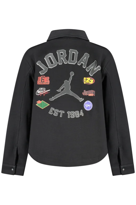 Мъжки черен суитшърт с цип JORDAN