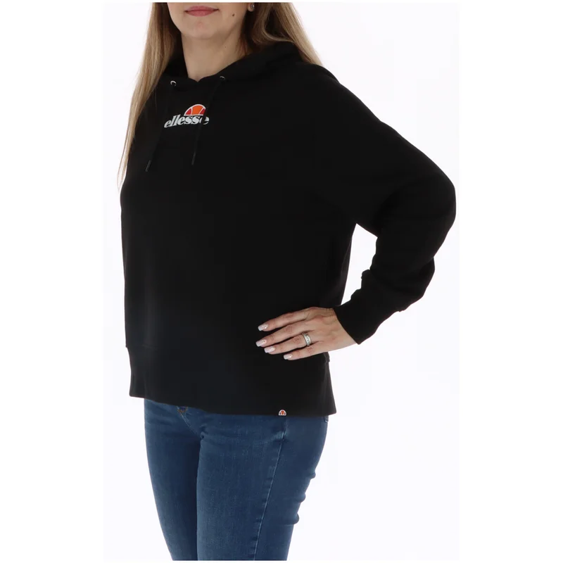 Дамски суичър Ellesse, черен, с качулка