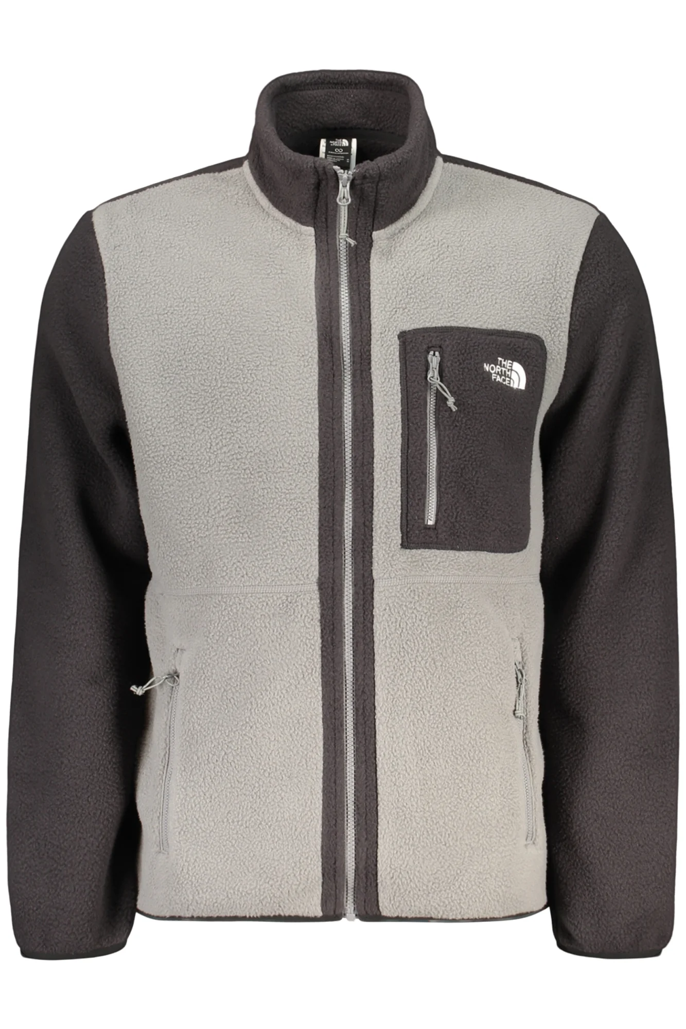 THE NORTH FACE FELPA CON ZIP UOMO GRIGIO