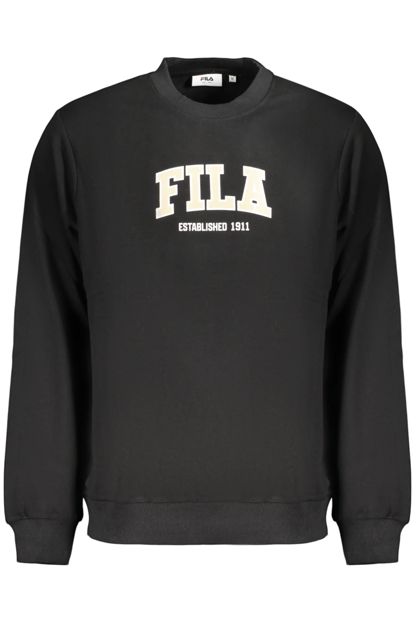 Мъжки черен суитшърт с цип FILA