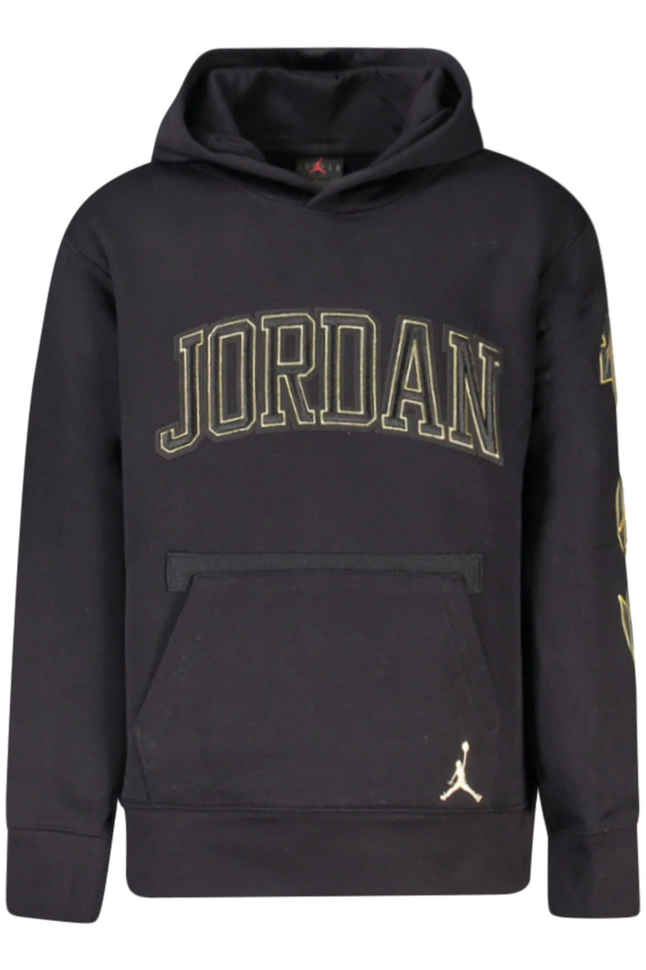 Мъжки черен суитшърт с цип JORDAN