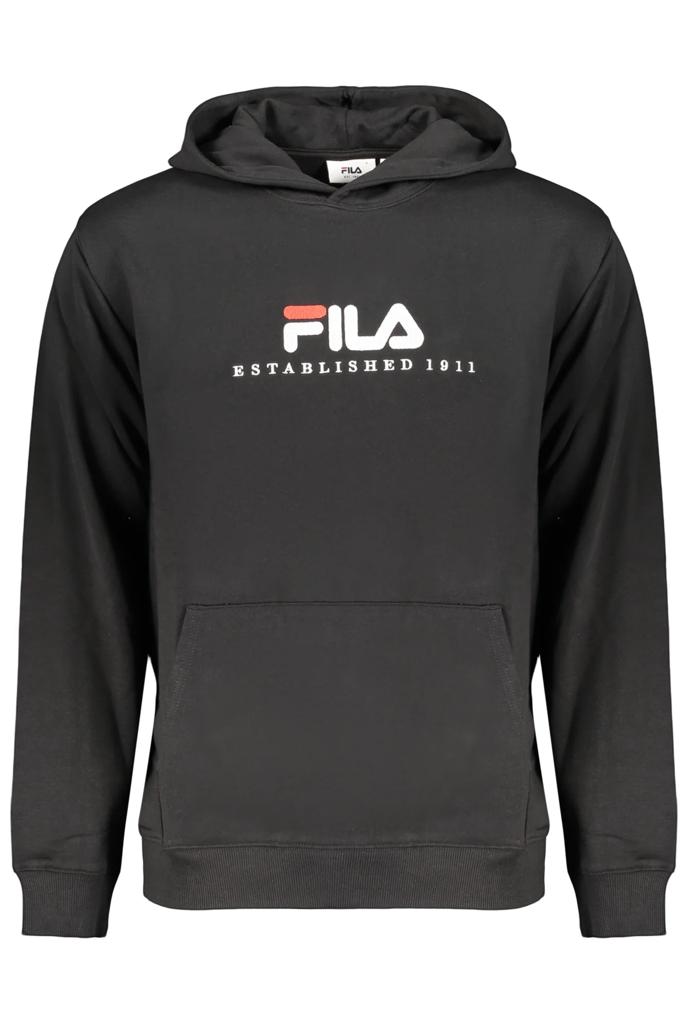 Мъжки черен суитшърт с цип FILA
