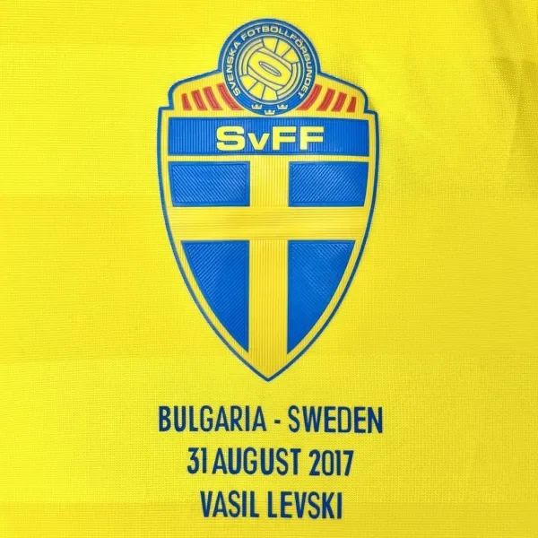 2016 MATCH-WORN Sweden Home Kit (L) Andreas Granqvist