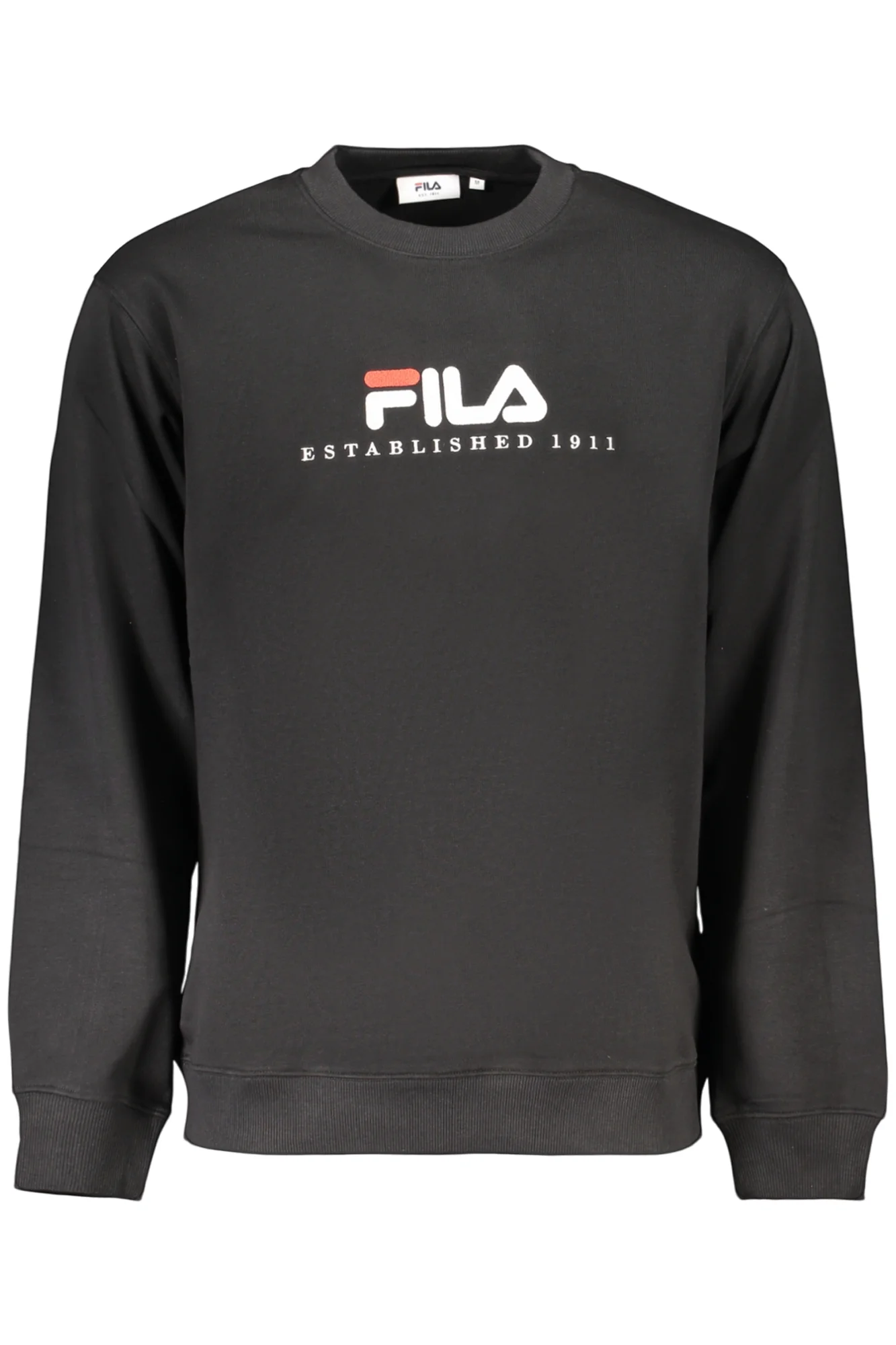 Мъжки черен суитшърт с цип FILA