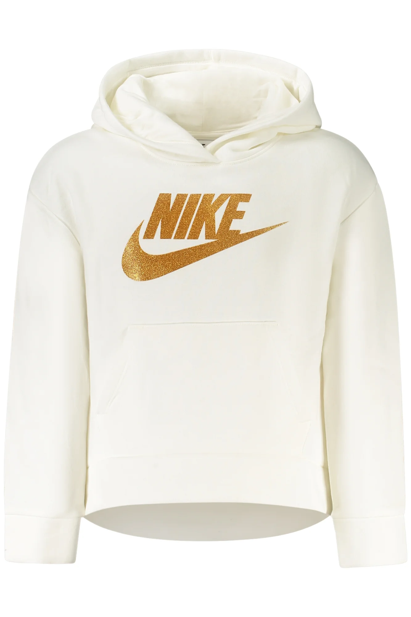 Детски бял суитшърт с цип NIKE