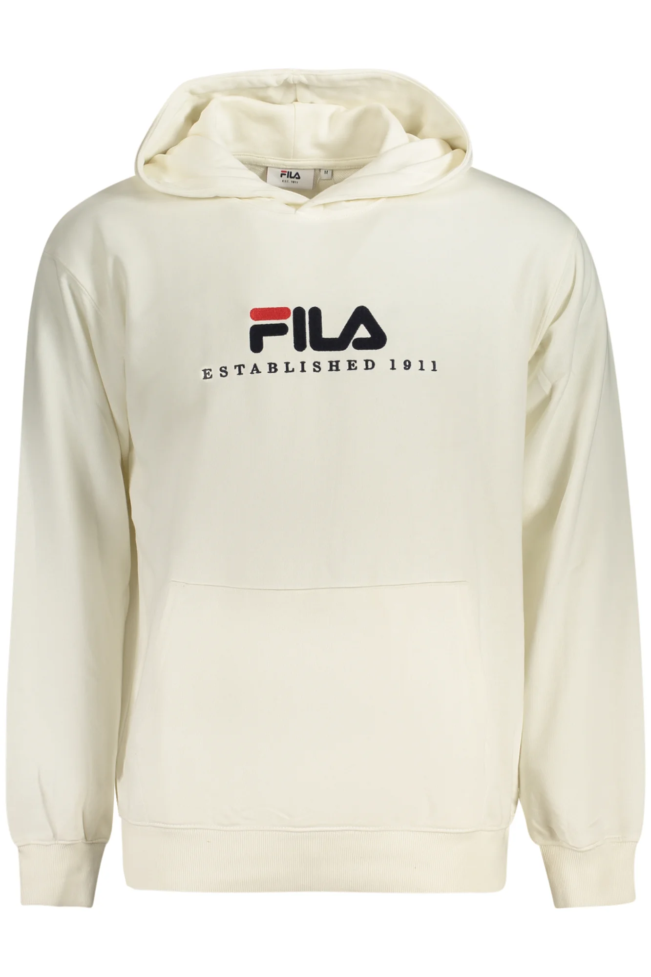 Мъжки бял суитшърт с цип FILA